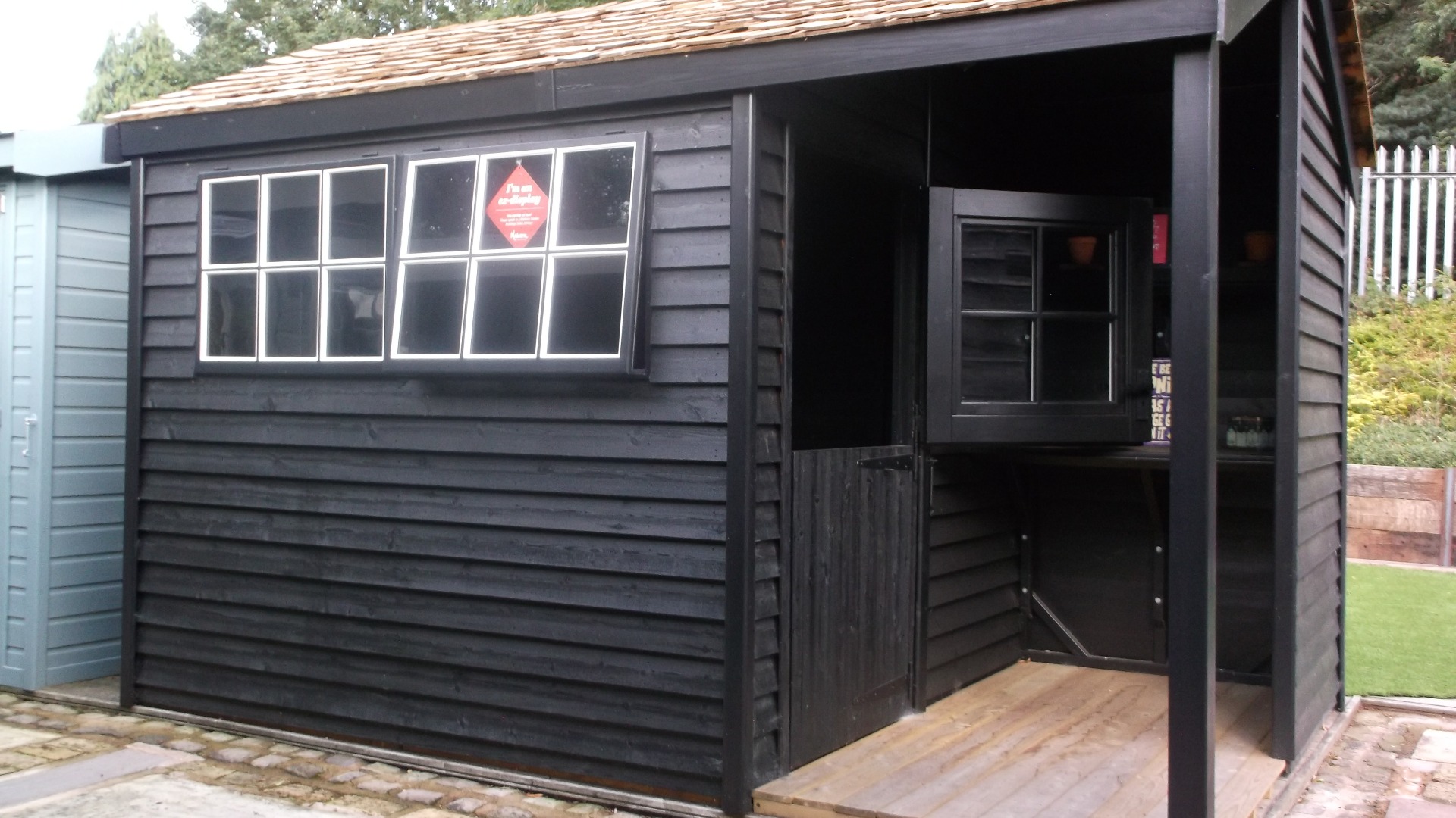 Malvern Heavy Duty Reverse Apex High Pitch Combination Shed Ex-Display available at Leek (Staffordshire)