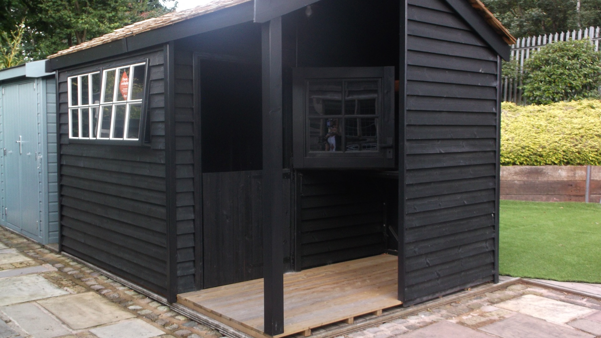 Malvern Heavy Duty Reverse Apex High Pitch Combination Shed Ex-Display available at Leek (Staffordshire)