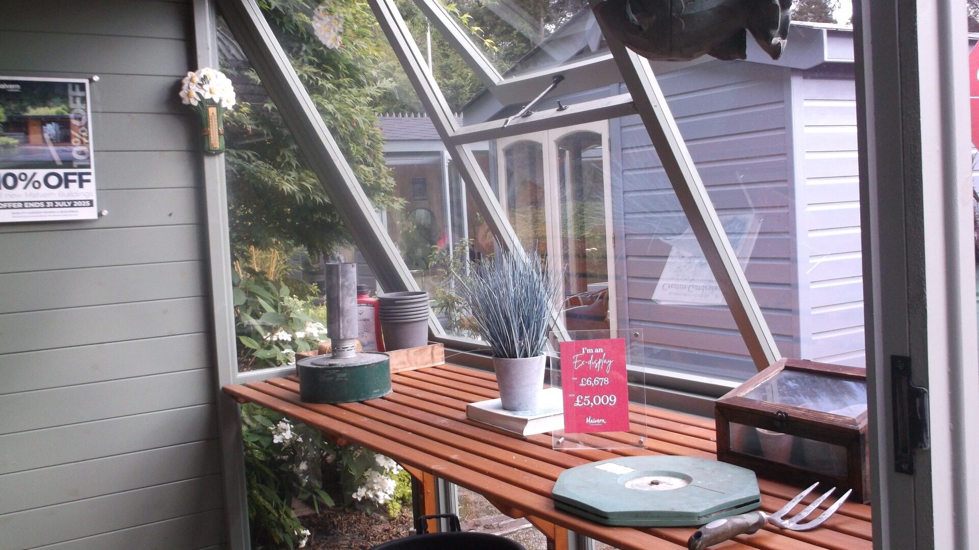 Malvern Heavy Duty Potting Shed Ex-Display available at Leek (Staffordshire)