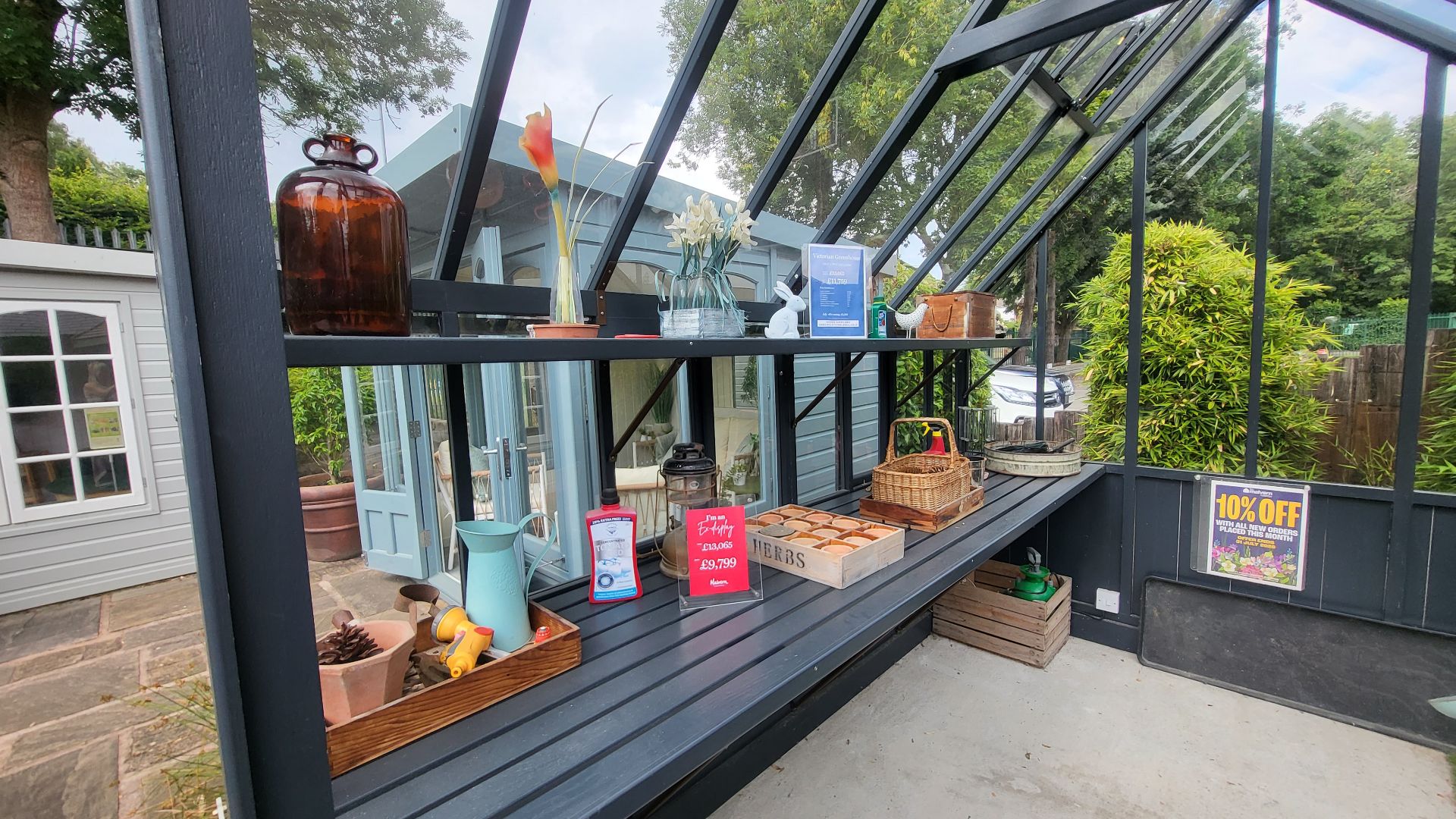 Malvern Victorian Cedar Greenhouse Ex-Display available at Leek (Staffordshire)