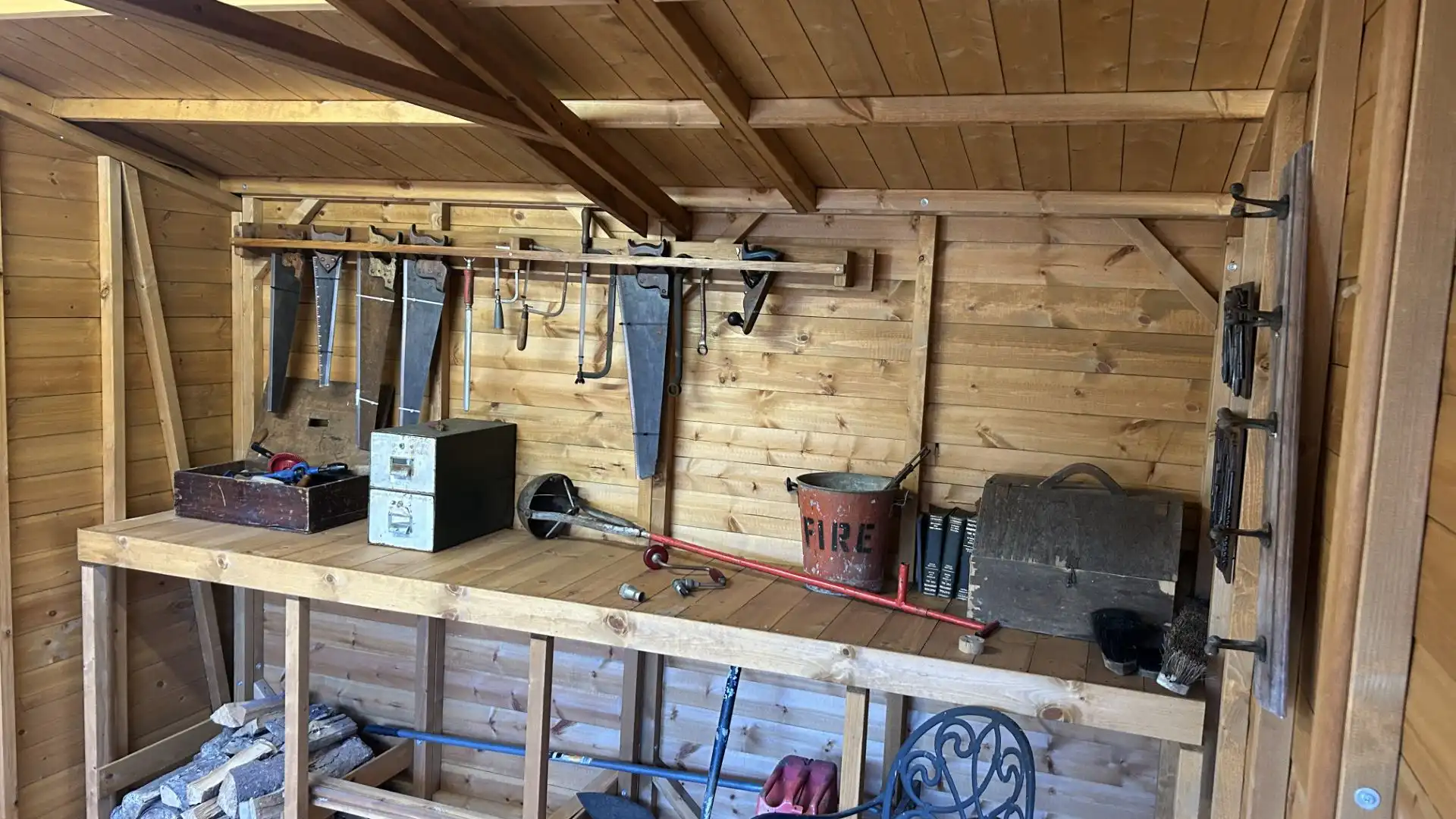 Malvern Heavy Duty Reverse Apex Shed Ex-Display available at Cheltenham (Gloucestershire)